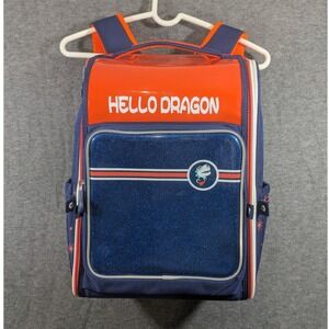 Hello Dragon Kids AGS Ergonomic‎ Water Resistant School Backpack - Orange Blue